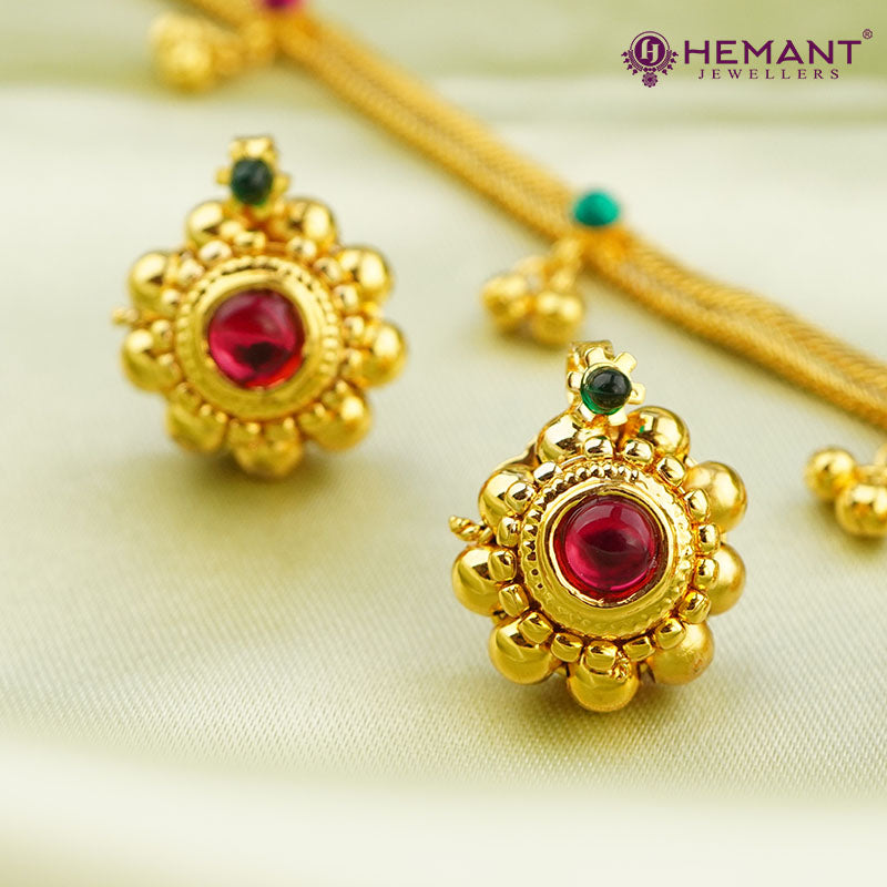 Traditional Maharashtrian Kolhapuri Choker Saj Ghas