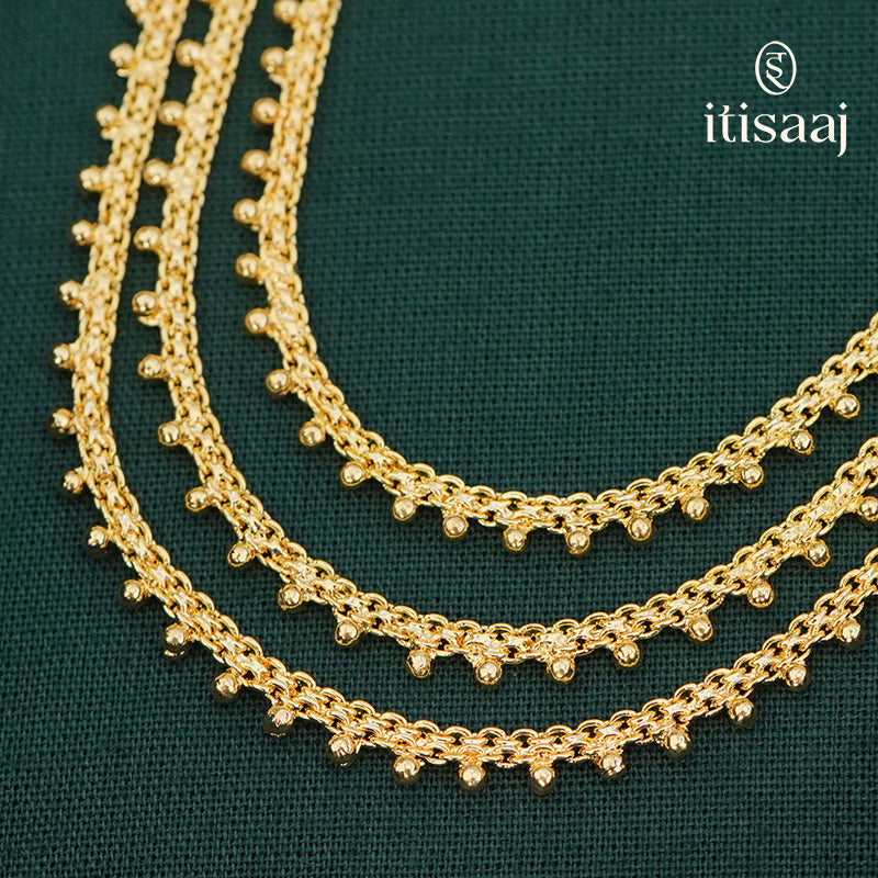 Forming Gold 3 Step Rani Haar - 1233