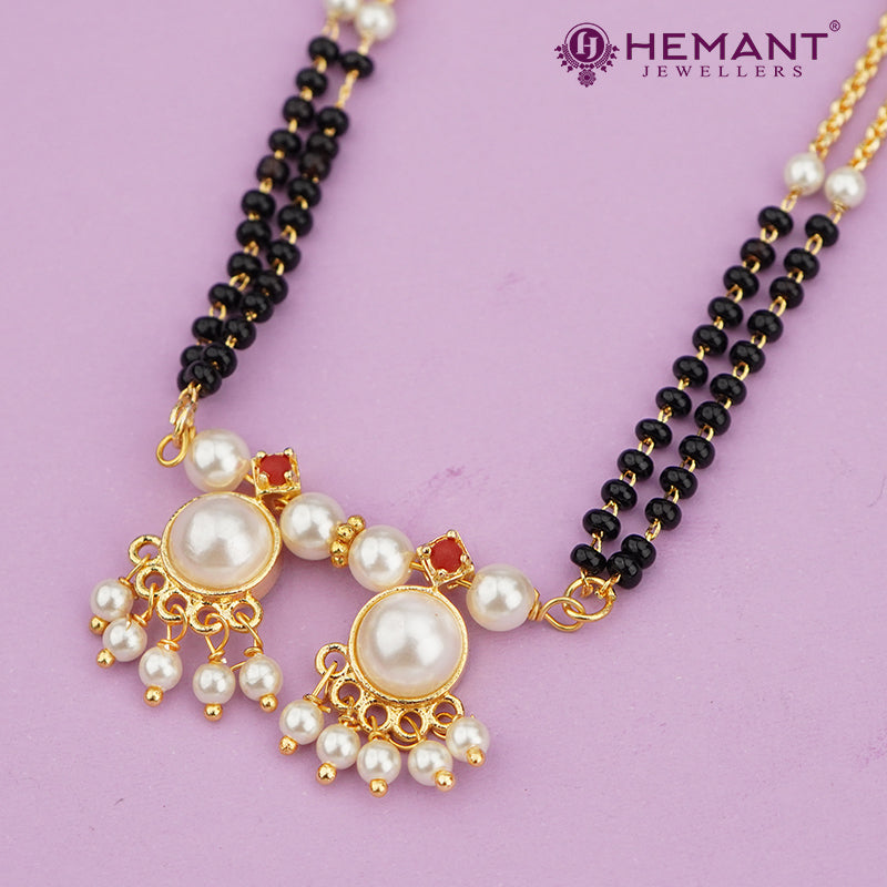 Maharashtrian Short Wati Mangalsutra Set with Earrings 1270