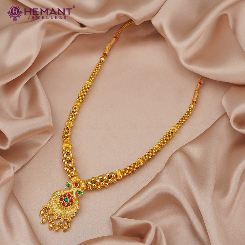 Traditional Maharashtrian Kolhapuri Thushi Utar Peacock