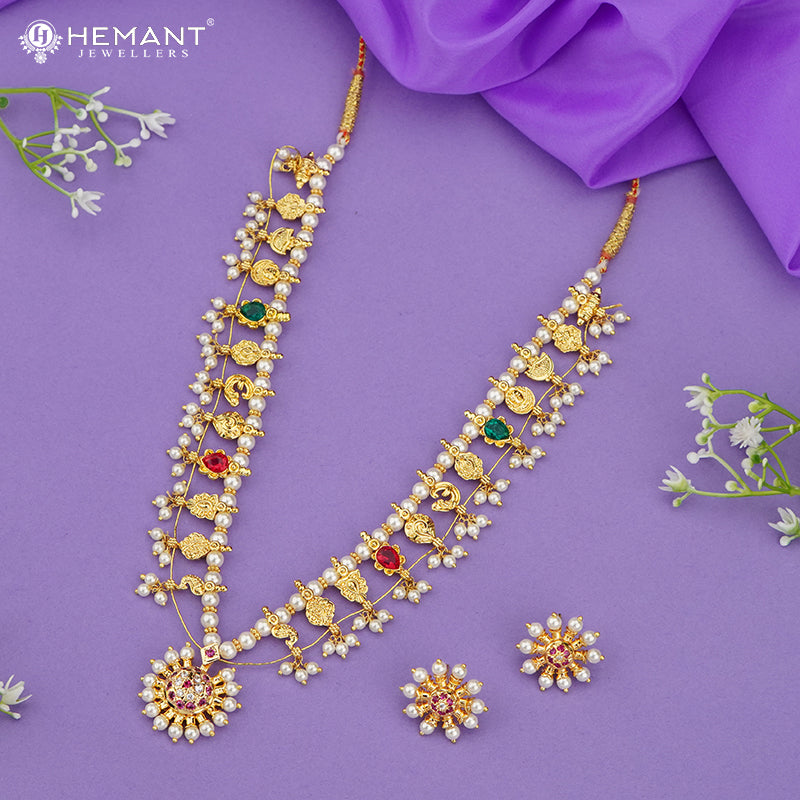 Traditional Maharashtrian Kolhapuri Saaj Moti 12 Pan RC WT