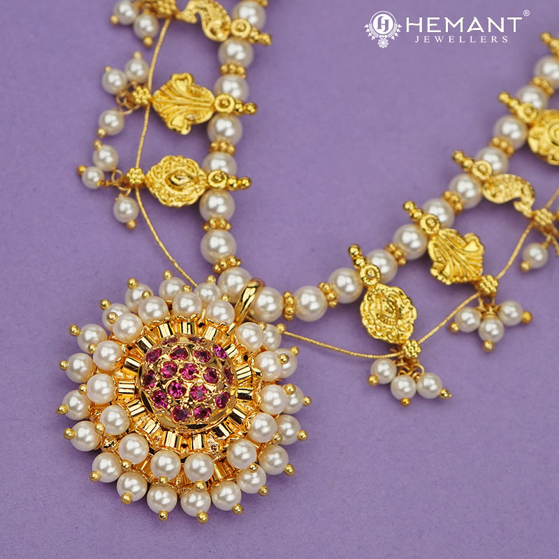 Traditional Maharashtrian Kolhapuri Saaj Moti 18 Pan RC WT