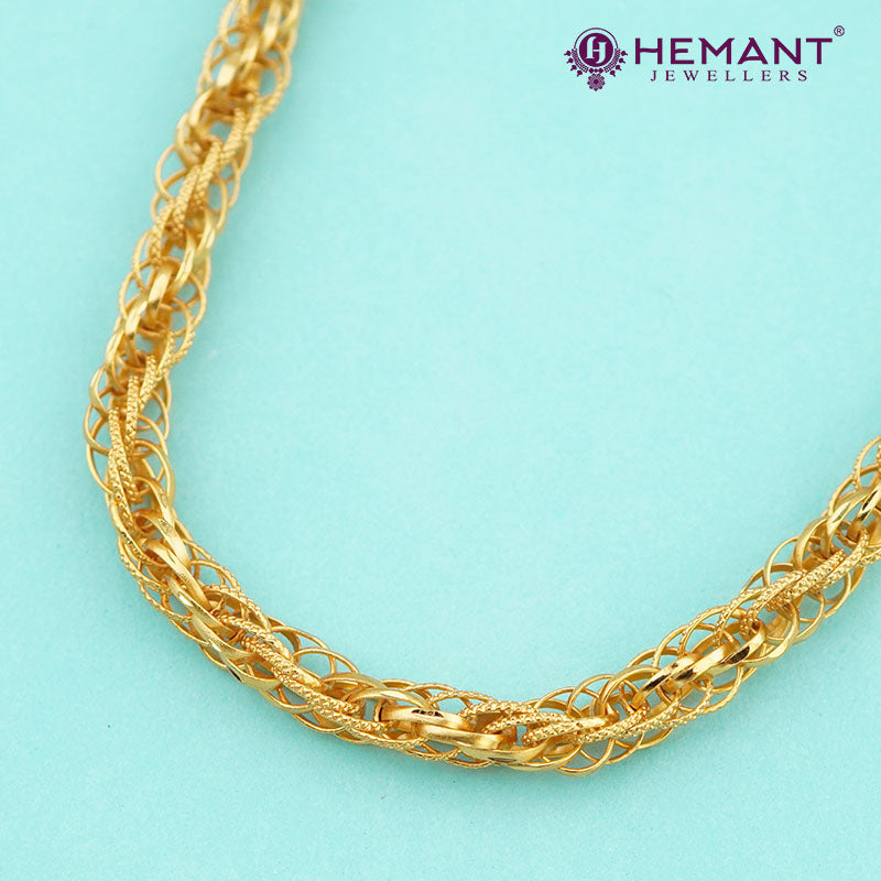 Gold-Plated Rope Chain for Mens – Stylish & Durable 2768
