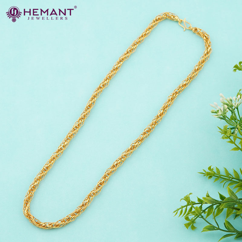 Gold-Plated Rope Chain for Mens – Stylish & Durable 2768
