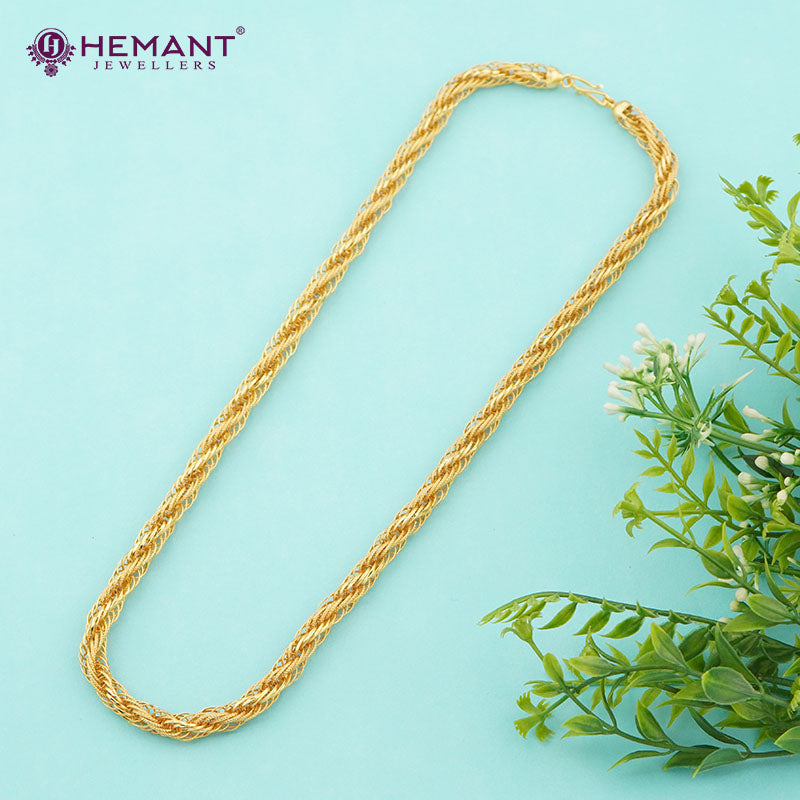 Gold-Plated Rope Chain for Mens – Stylish & Durable (321)