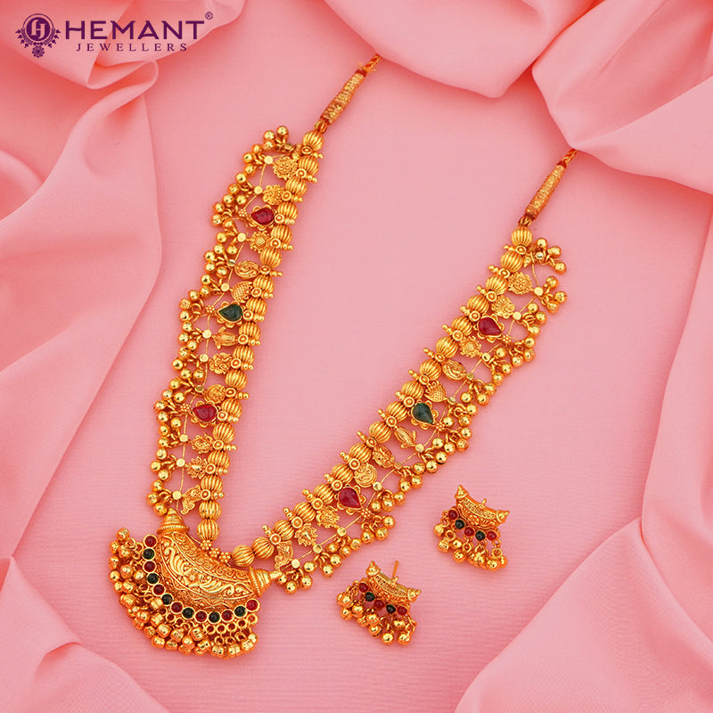 Traditional Maharashtrian Kolhapuri Antique Finish Saaj Jav Geru 3 Panadi 15 Pan Boat WT