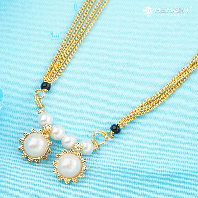 Traditional Maharashtrian Kolhapuri Mangalsutra Moti Powala Vati Karap(36 inch)