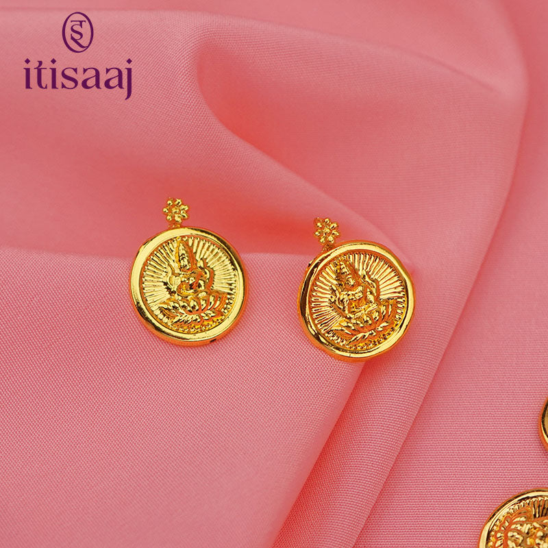 Traditional Maharashtrian Kolhapuri Micro Gold Plated 15 Coin Putali Har