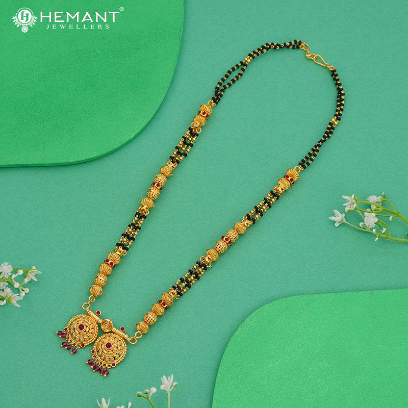 Elegant 18" Mangalsutra with Vati Pendant- 4087