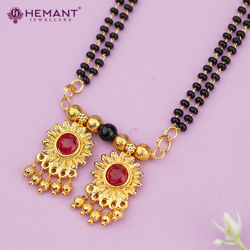 Maharashtrian Double Vati Mangalsutra 36 inch - 4246