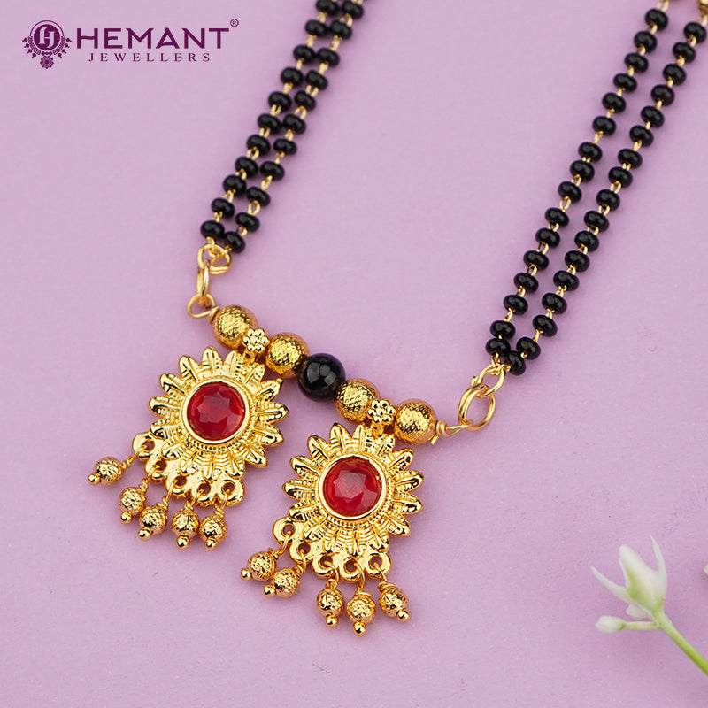 Maharashtrian Double Vati Mangalsutra 30 inch - 4247