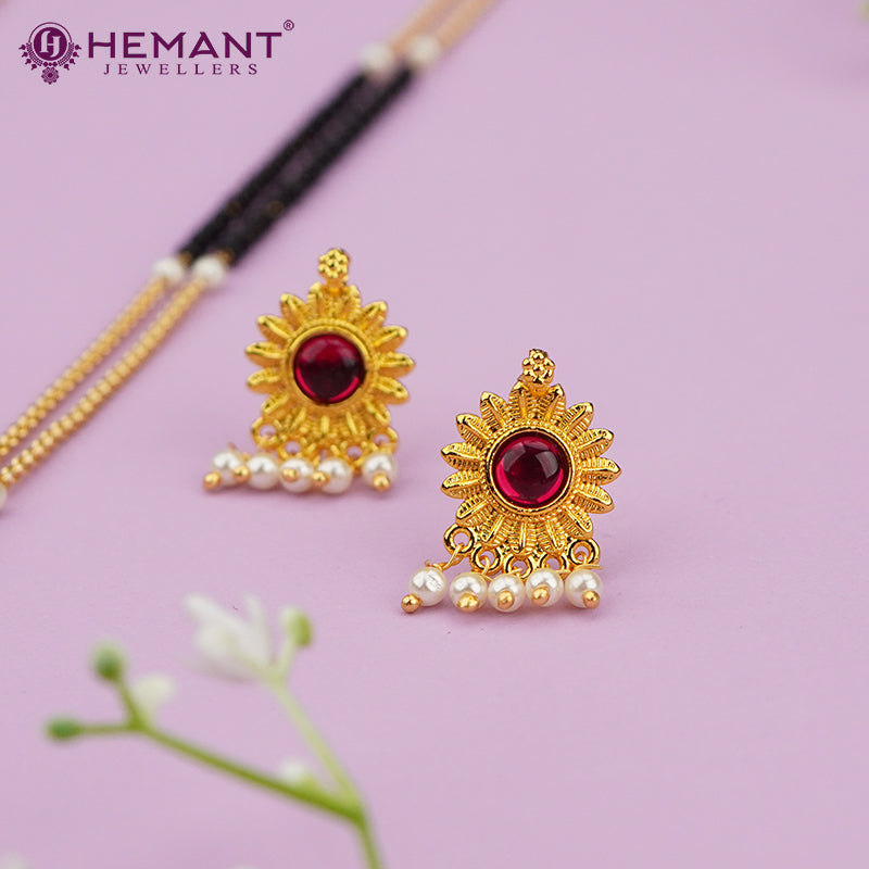 Maharashtrian Moti Double Vati Mangalsutra 4413-14
