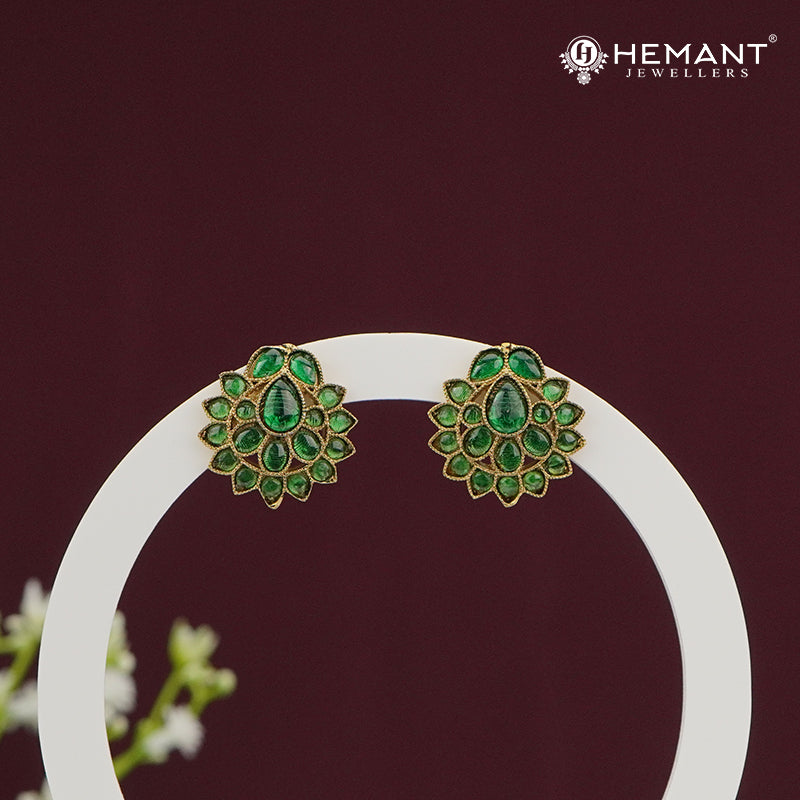 Multi-Stone Floral Stud Earrings – 4510-13
