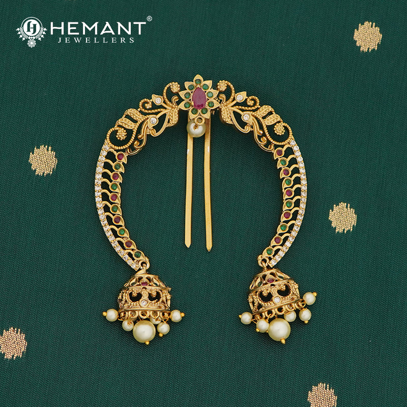 Antique Hair Brooch/Hair Pin/Ambada 4682