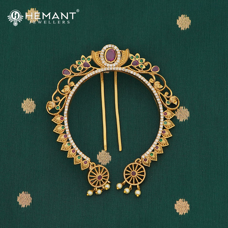 Antique Hair Brooch/Hair Pin/Ambada 4683