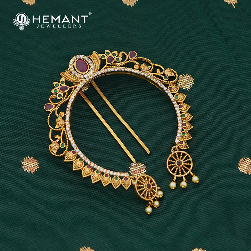 Antique Hair Brooch/Hair Pin/Ambada 4683