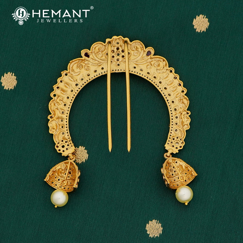 Antique Hair Brooch/Hair Pin/Ambada 4684
