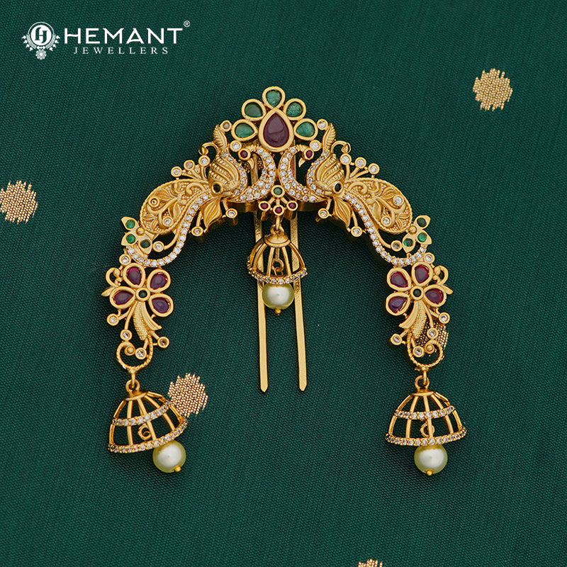 Antique Hair Brooch/Hair Pin/Ambada 4686