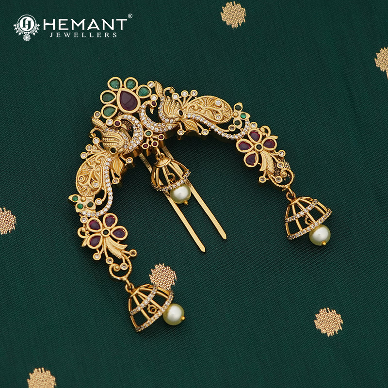 Antique Hair Brooch/Hair Pin/Ambada 4686