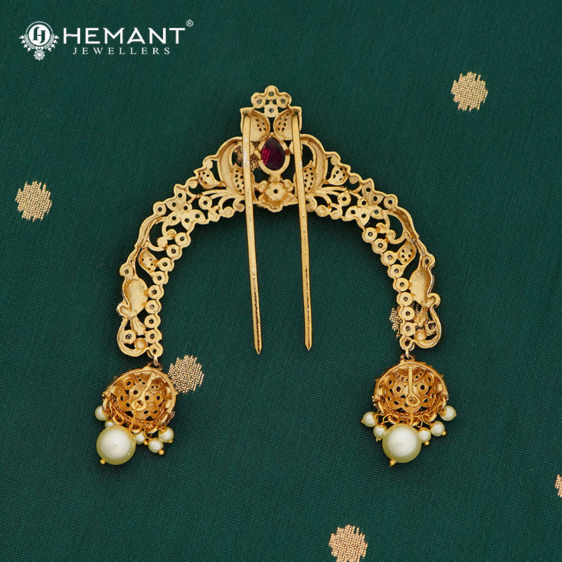 Antique Hair Brooch/Hair Pin/Ambada 4687