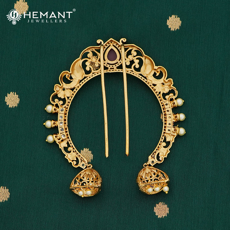 Antique Hair Brooch/Hair Pin/Ambada 4688