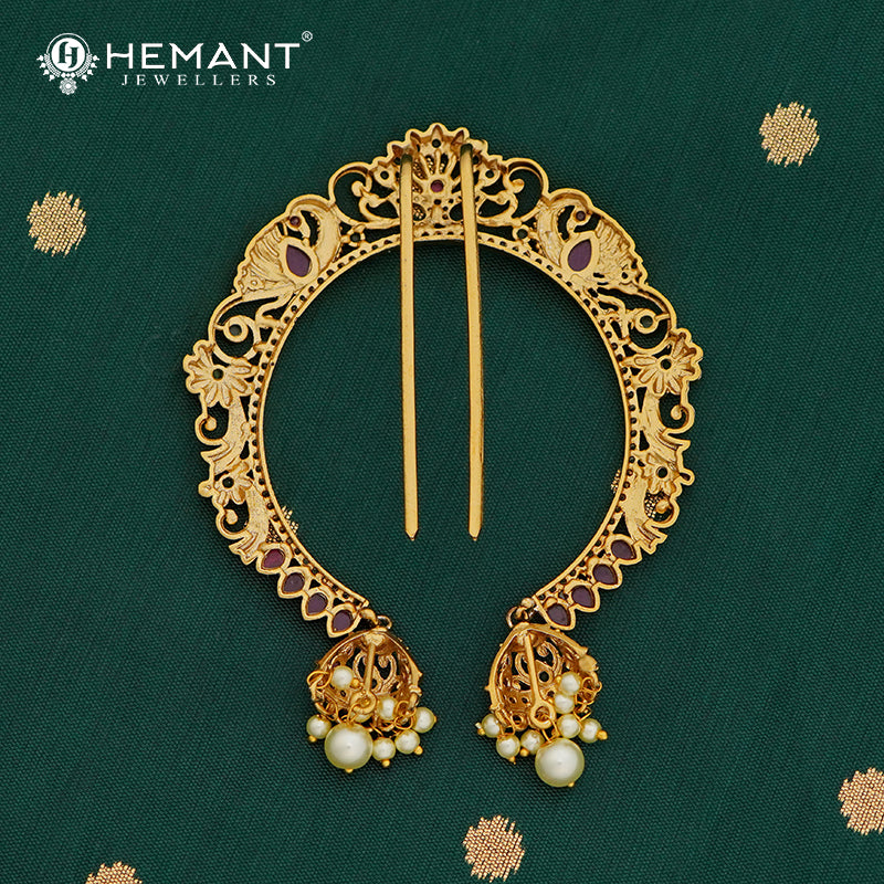 Antique Hair Brooch/Hair Pin/Ambada 4691
