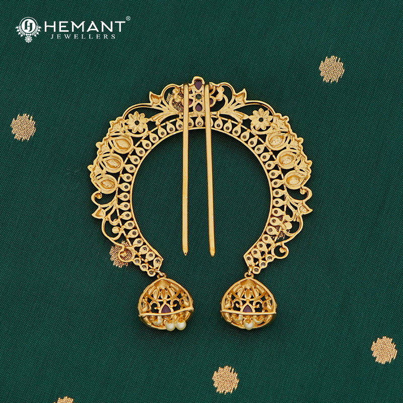 Antique Hair Brooch/Hair Pin/Ambada 4692