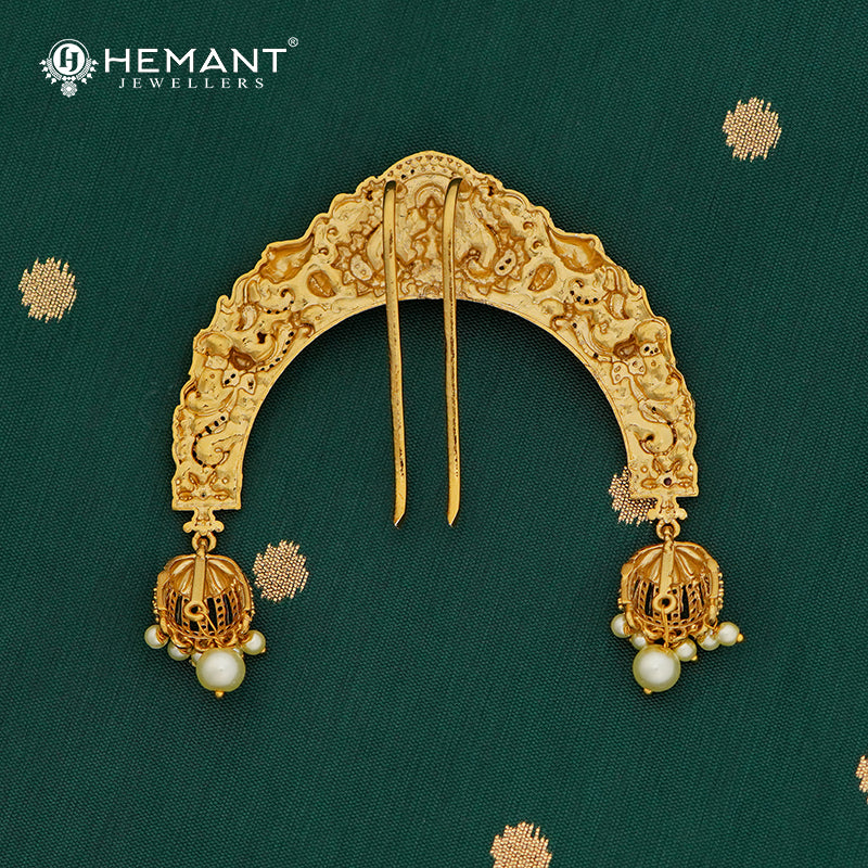 Antique Hair Brooch/Hair Pin/Ambada 4693