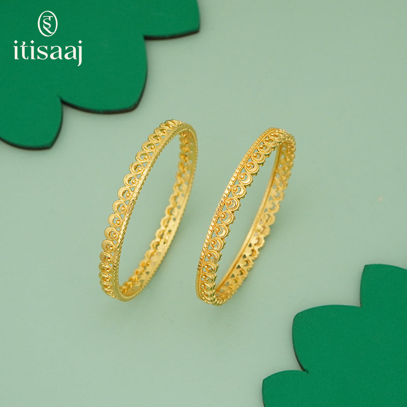 Traditional Maharashtrian Kolhapuri Pichudi Bangles - 5110-12