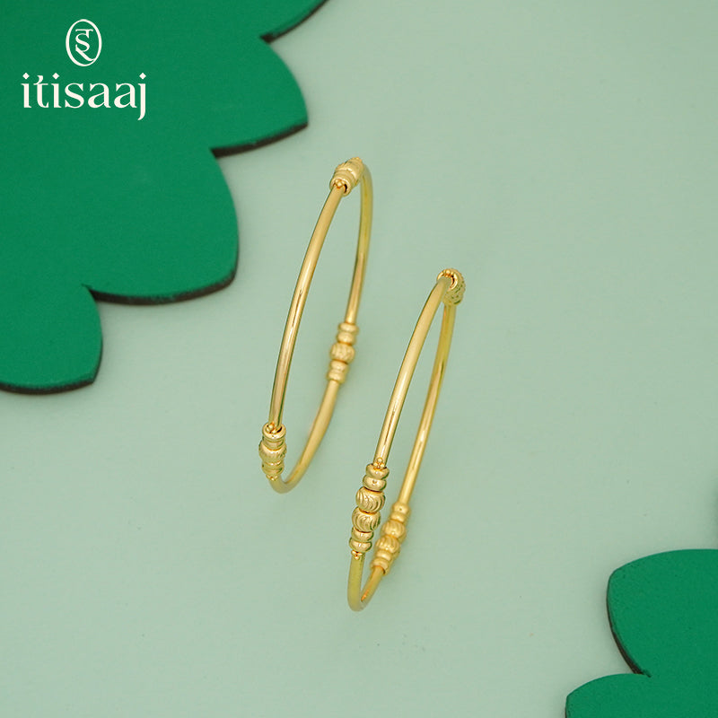 Micro Gold Plated Goth Bangles 5139-41