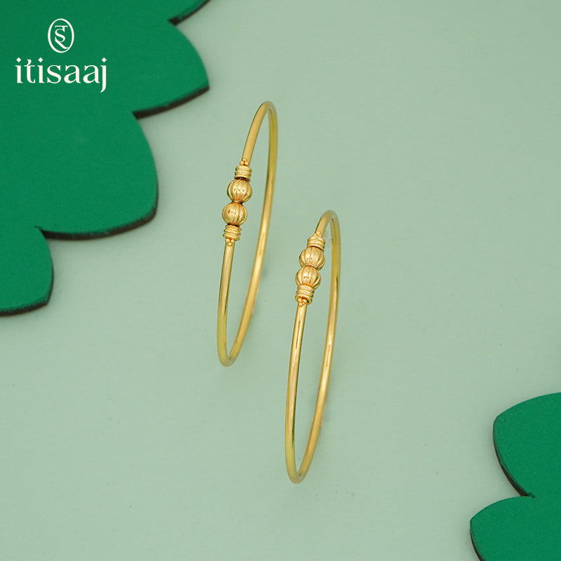 Micro Gold Plated Goth Bangles 5142-46