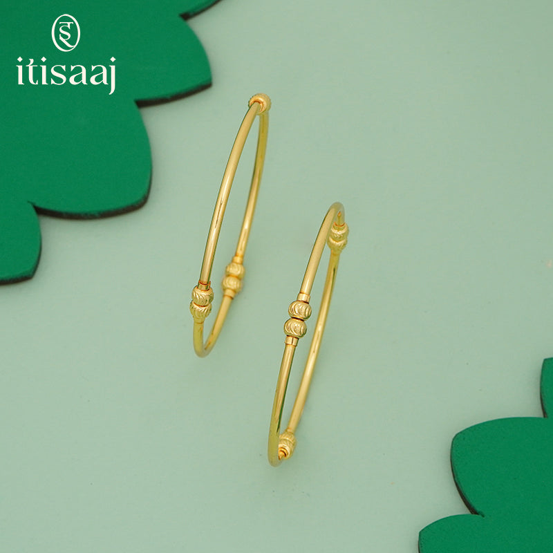 Micro Gold Plated Goth Bangles 5149-51