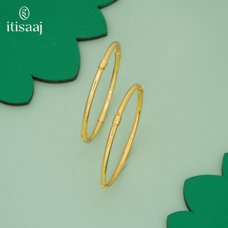 Micro Gold Plated Goth Bangles 5157-61