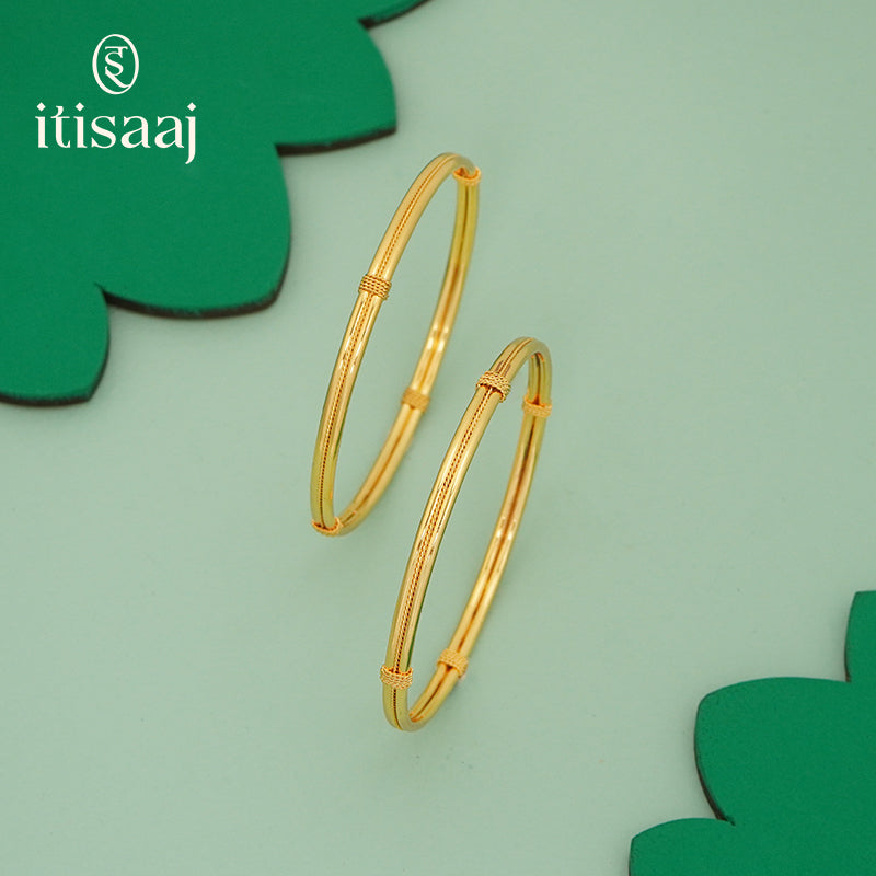 Micro Gold Plated Goth Bangles 5162-65