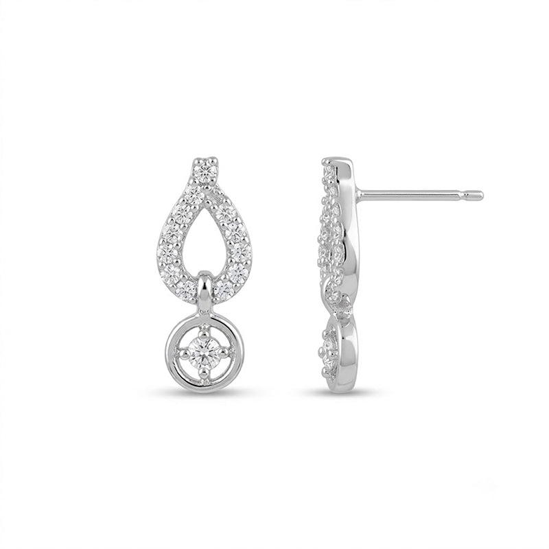 Sparkling American Diamond Earrings - 5246