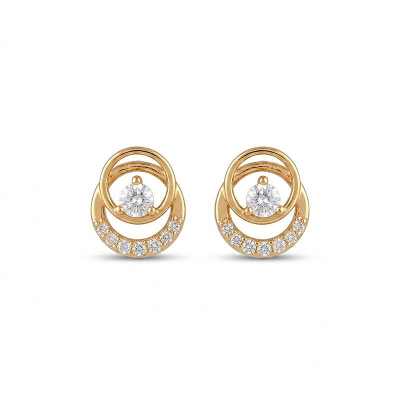 Sparkling American Diamond Earrings - 5354