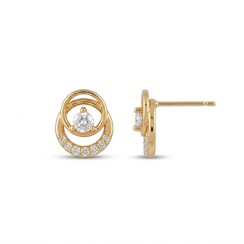 Sparkling American Diamond Earrings - 5354