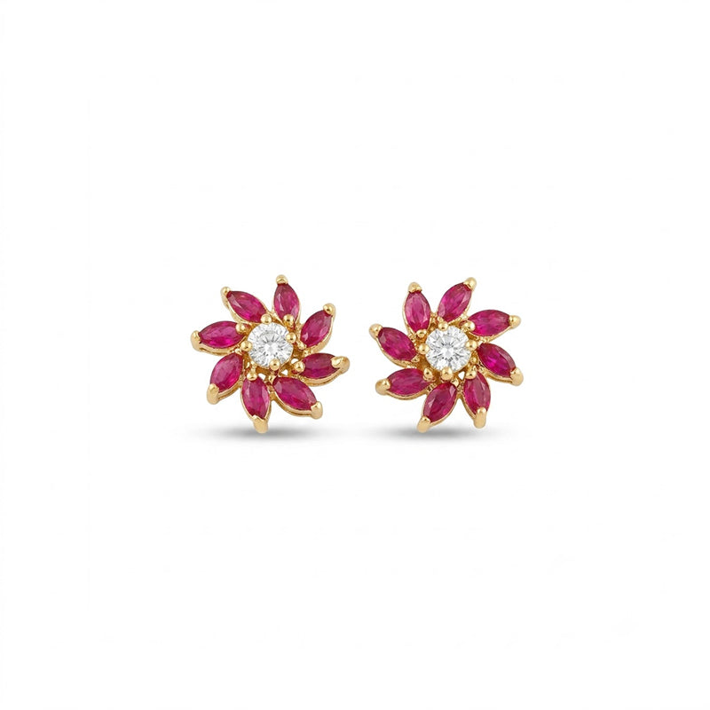 American Diamond Stud Earrings - 5677