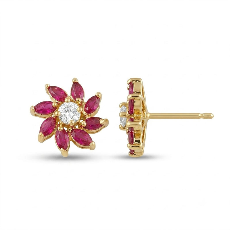 American Diamond Stud Earrings - 5677