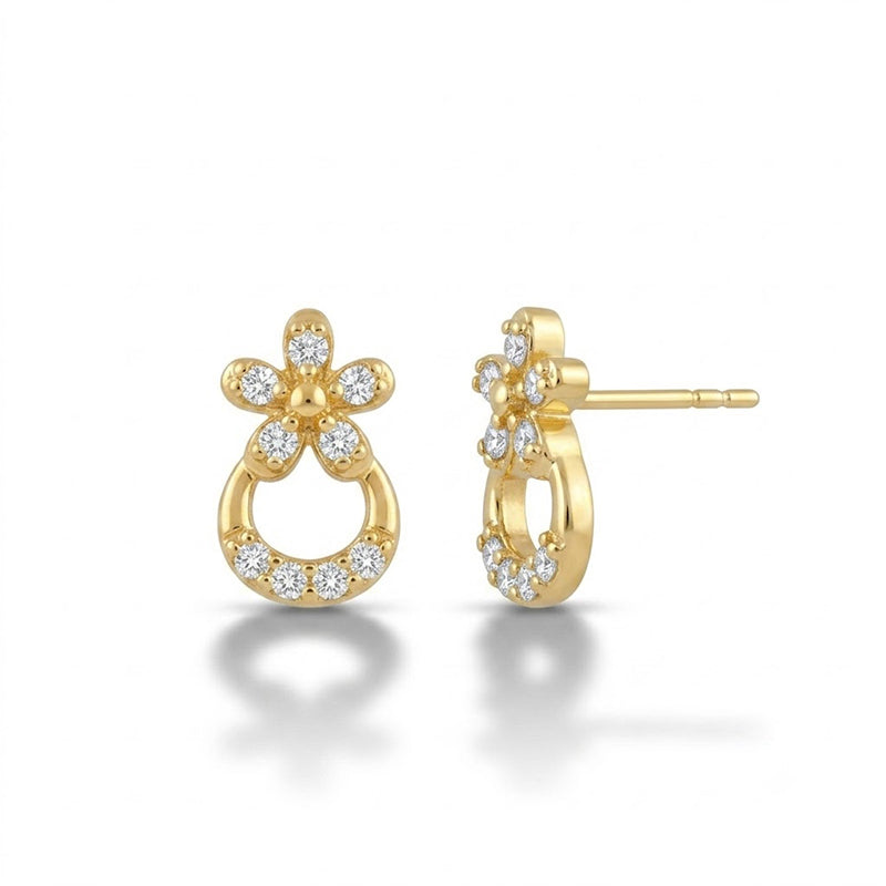 American Diamond Stud Earrings - 5697