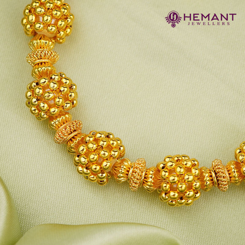 Traditional Maharashtrian Kolhapuri Ball Mala 2 No. (with earrings)