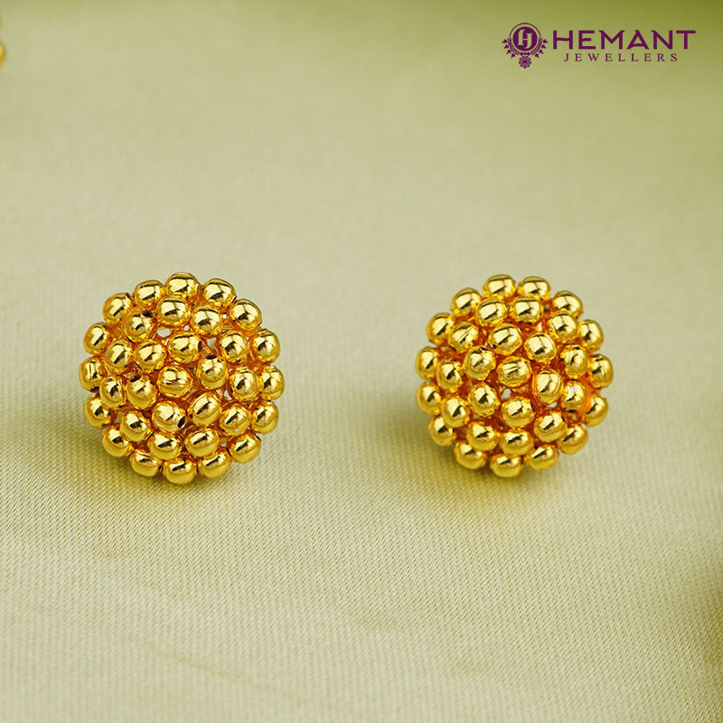 Traditional Maharashtrian Kolhapuri Ball Mala 2 No. (with earrings)
