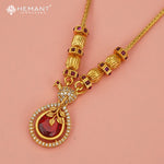 Antique Necklace Set with Earrings - 3924-46 