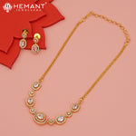 Antique Necklace Set with Earrings - 3934-49 