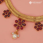 Antique Necklace Set with Earrings - 3951-4642 