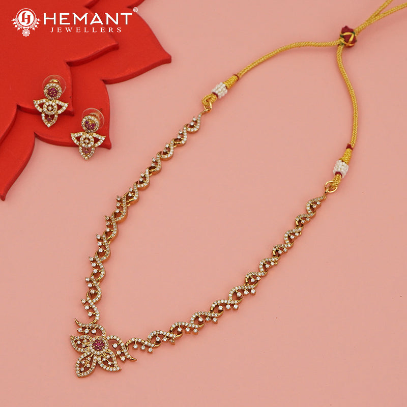 Antique Necklace Set with Earrings - 3991-4020 