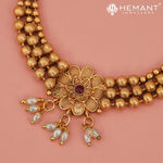 Antique Necklace Set with Earrings - 5428-30 