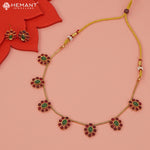 Antique Necklace Set with Earrings - 5433-36 