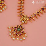 Antique Necklace Set with Earrings - 4550