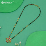 Classic Mangalsutra with CZ and Multi-Color Gemstone Pendant - 4913